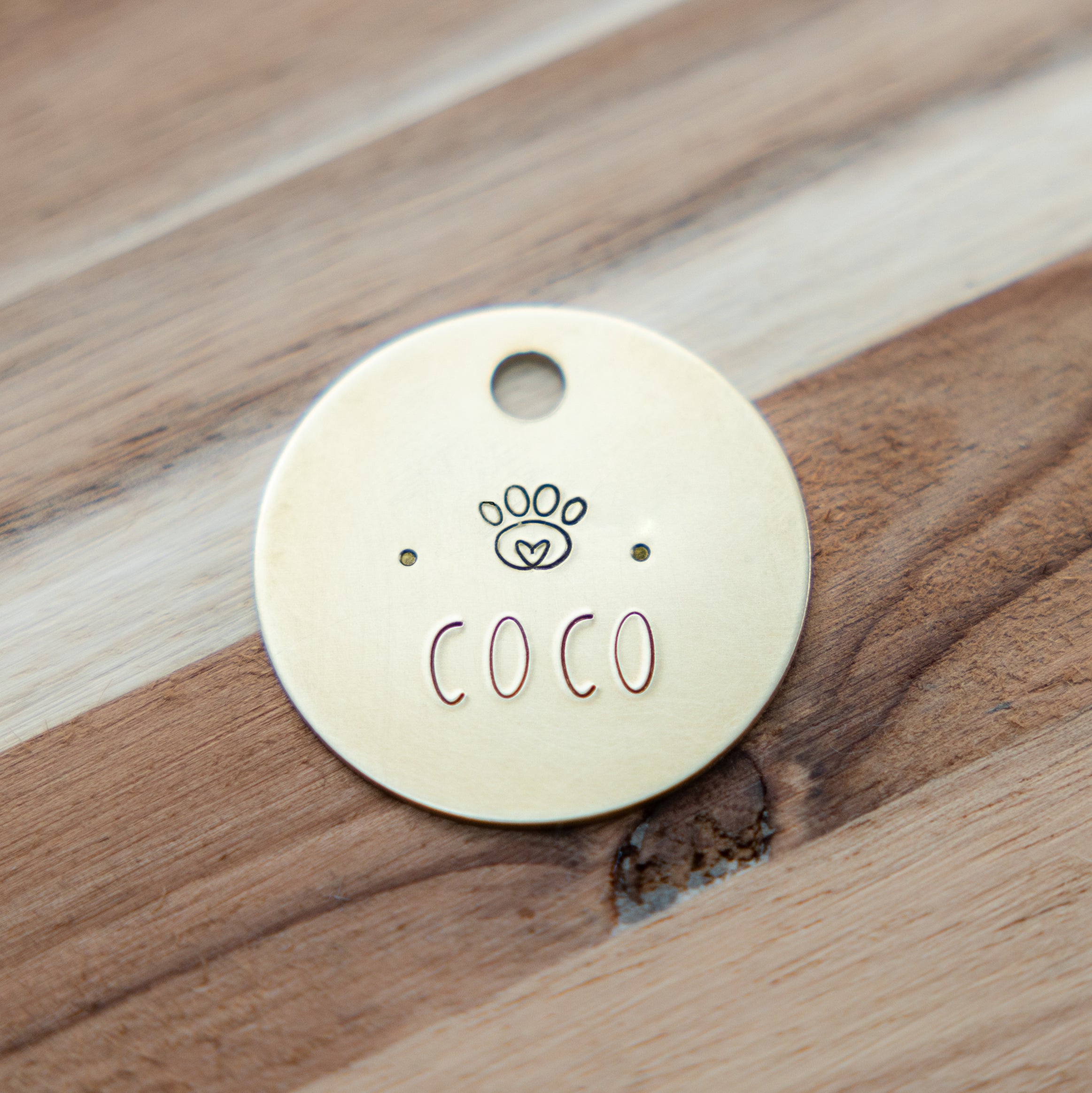 Native Dog Metal Tag - Paw